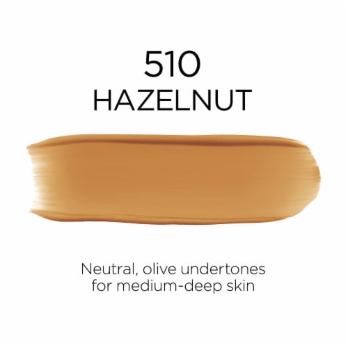 L'Oreal Paris Infallible Foundation 32 Hour Fresh Wear Lightweight 510 Hazelnut Perspective: left