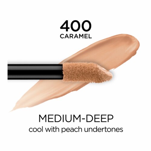 L'Oreal Paris Infallible Concealer Full Wear Full Coverage Waterproof 400 Caramel Perspective: left