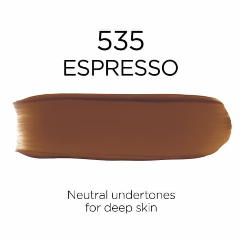 L'Oreal Paris Infallible Foundation 32 Hour Fresh Wear Lightweight 535 Espresso Perspective: left
