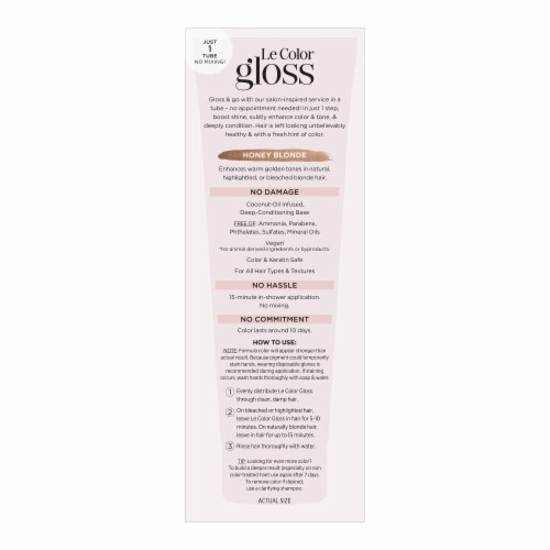 L'Oreal Paris Le Color Gloss Honey Blonde Toning Gloss Perspective: left
