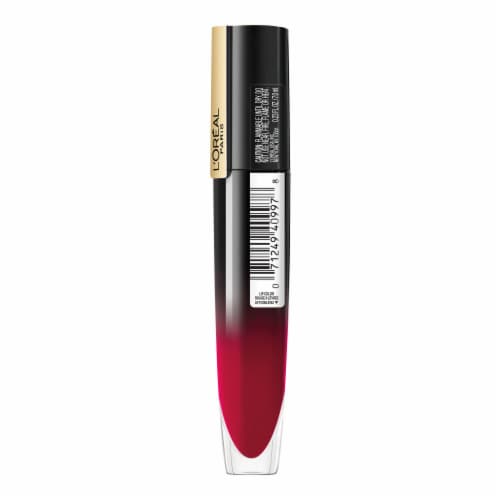 L'Oreal Paris Brilliant Signature Shiny Lip Stain Lipstick 312 Be Powerful Perspective: left