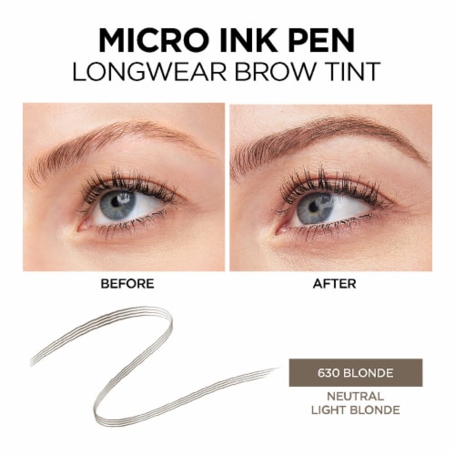 L'Oreal Paris Brow Stylist Micro Ink Pen 630 Blonde Perspective: left