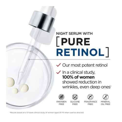 L'Oreal Paris Revitalift Derm Intensives Night Face Serum with 0.3% Retinol Perspective: left