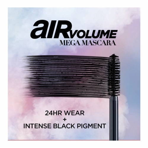 L'Oreal Paris 853 Blackest Black Air Volume Mega Mascara Perspective: left