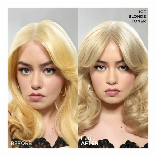 L'Oreal® Paris Feria® Ice Blonde Semi-Permanent Power Toner Perspective: left