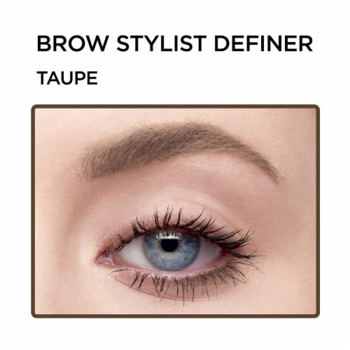 L'Oreal Paris Brow Stylist Definer Eyebrow Pencil Waterproof 386 Taupe Perspective: left