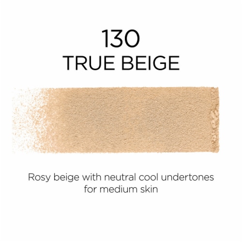 L'Oreal Paris Infallible 130 True Beige Powder Foundation Perspective: left
