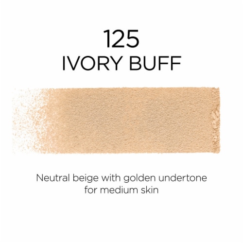 L'Oreal Paris Infallible Fresh Wear Foundation In A Powder 125 Ivory Buff Perspective: left