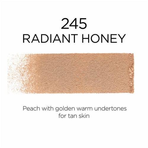 L'Oreal Paris Infallible Fresh Wear Foundation In A Powder 245 Radiant Honey Perspective: left