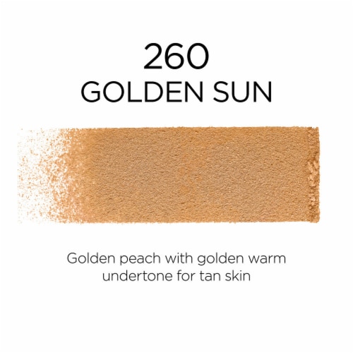 L'Oreal Paris Infallible Fresh Wear Foundation In A Powder 260 Golden Sun Perspective: left