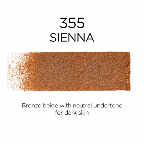 L'Oreal Paris Infallible Fresh Wear Foundation In A Powder 355 Sienna Perspective: left