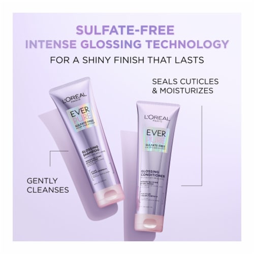 L'Oreal Paris EverPure Glossing Conditioner Sulfate Free for Color Treated Hair Perspective: left