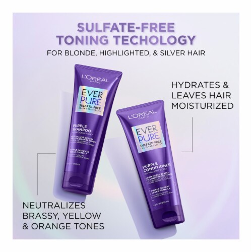 L'Oreal Paris EverPure Purple Conditioner Perspective: left