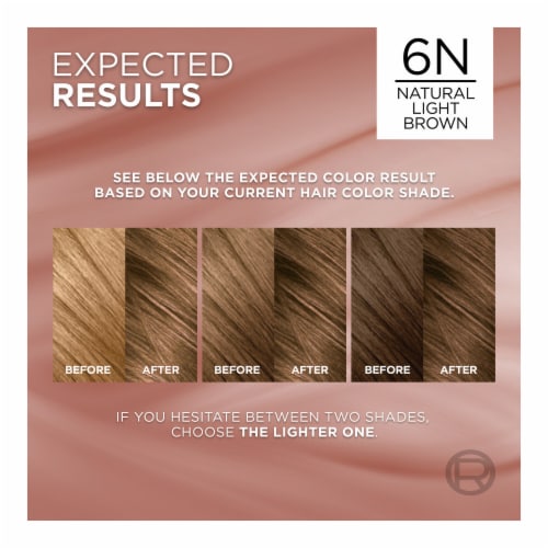 L'Oreal Paris Excellence Universal Nudes Permanent Hair Color 6N Natural Light Brown Perspective: left