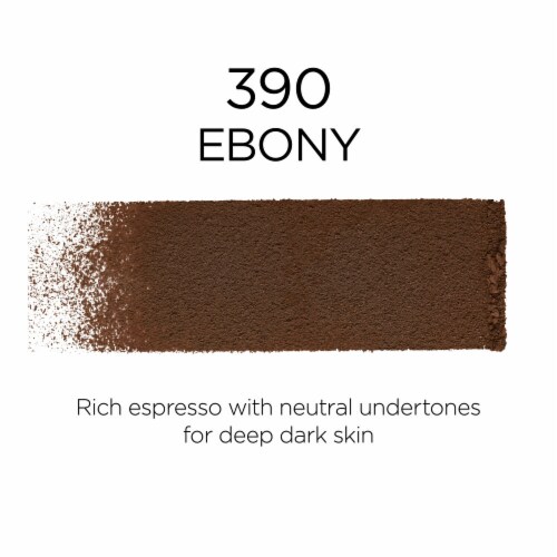 L'Oreal Paris Infallible Fresh Wear Foundation In A Powder 390 Ebony Perspective: left