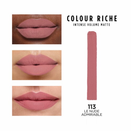 L'Oreal Paris Colour Riche Intense Volume Matte Lipstick 113 Le Nude Admirable Perspective: left
