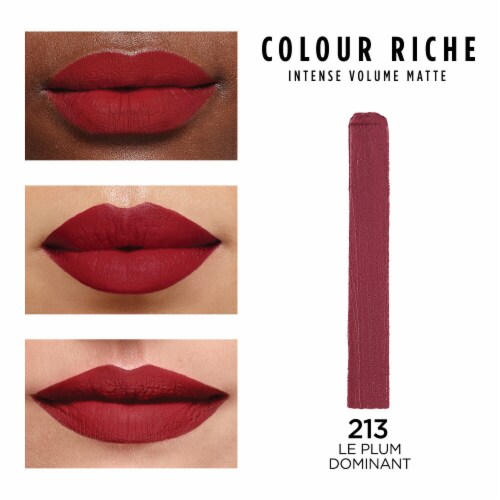 L'Oreal Paris Colour Riche Intense Volume Matte Lipstick 213 Le Plum Dominant Perspective: left