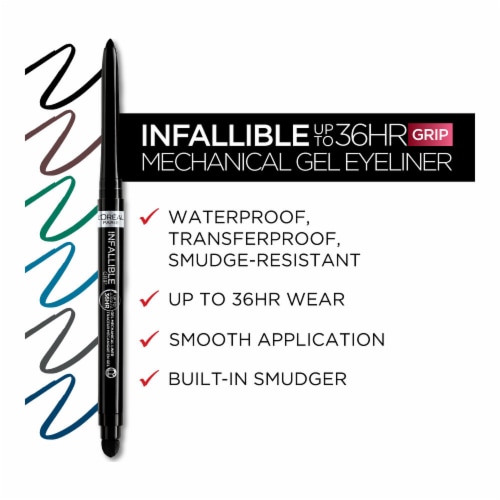 L'Oreal Paris Infallible Grip Intense Mechanical Gel Eyeliner 200 Intense Black Perspective: left