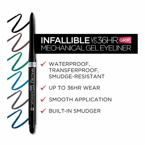 L'Oreal Paris Infallible Grip Mechanical Gel Eyeliner 230 Blue Jersey Perspective: left