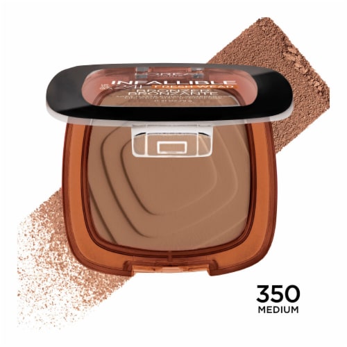 L'Oreal Paris Infallible Bronzer Fresh Wear Soft Matte 350 Medium Perspective: left