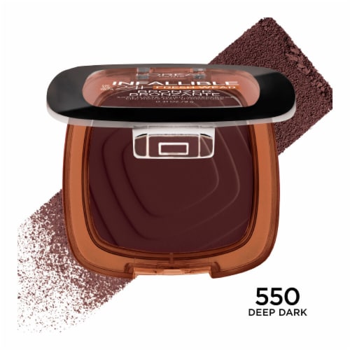 L'Oreal Paris Infallible Bronzer Fresh Wear Soft Matte 550 Deep Dark Perspective: left