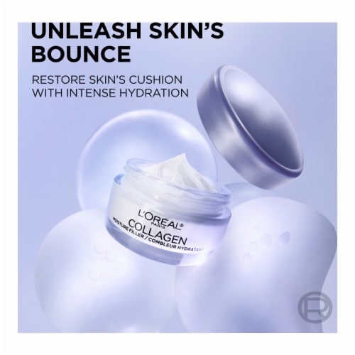 L'Oreal Paris Collagen Moisture Filler Face Moisturizer Anti-Aging Perspective: left