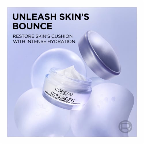 L'Oreal Paris Collagen Moisture Filler Face Moisturizer Anti-Aging Fragrance Free Perspective: left