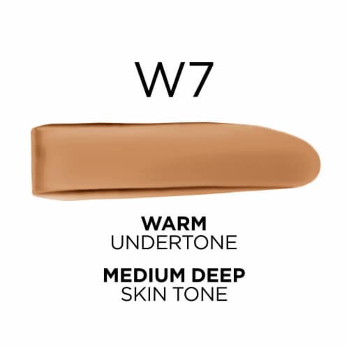 L'Oreal Paris True Match Liquid Foundation with Medium Coverage Super Blendable W7 Perspective: left