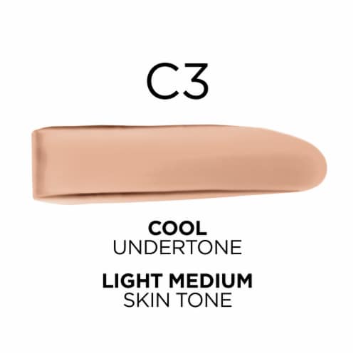 L'Oreal Paris True Match Liquid Foundation with Medium Coverage Super Blendable C3 Perspective: left