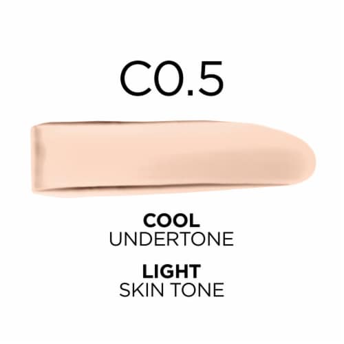 L'Oreal Paris True Match Liquid Foundation with Medium Coverage Super Blendable C0.5 Perspective: left