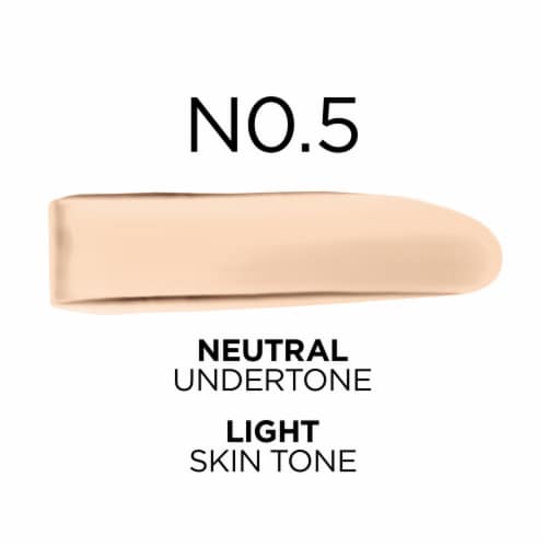 L'Oreal Paris True Match Liquid Foundation with Medium Coverage Super Blendable N0.5 Perspective: left