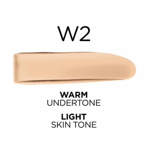 L'Oreal Paris True Match Liquid Foundation with Medium Coverage Super Blendable W2 Perspective: left