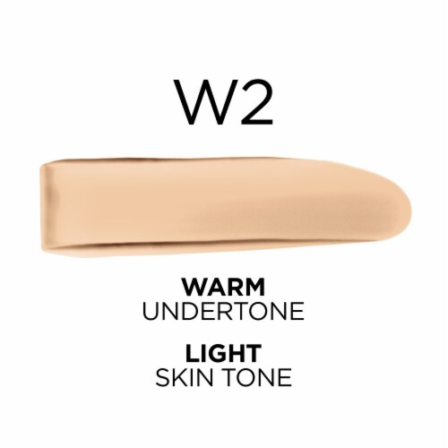L'Oreal Paris True Match Liquid Foundation with Medium Coverage Super Blendable W2 Perspective: left