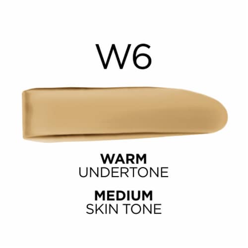 L'Oreal Paris True Match Liquid Foundation with Medium Coverage Super Blendable W6 Perspective: left