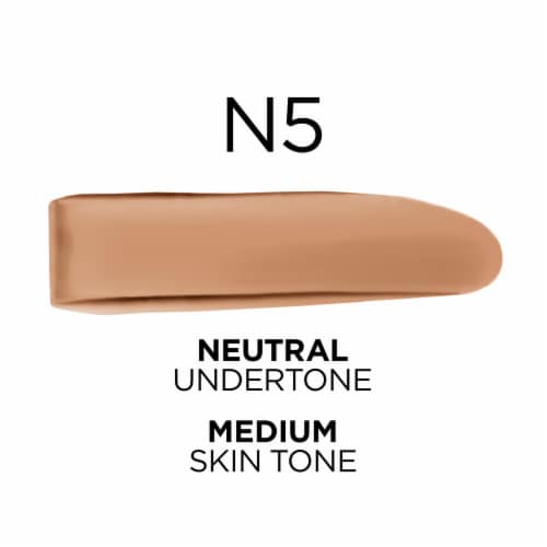 L'Oreal Paris True Match Liquid Foundation with Medium Coverage Super Blendable N5 Perspective: left