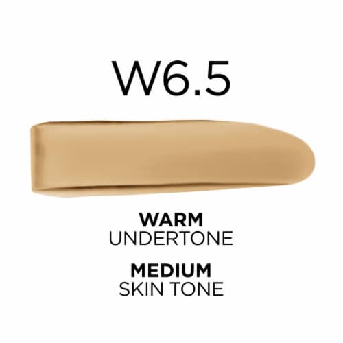 L'Oreal Paris True Match Liquid Foundation with Medium Coverage Super Blendable W6.5 Perspective: left