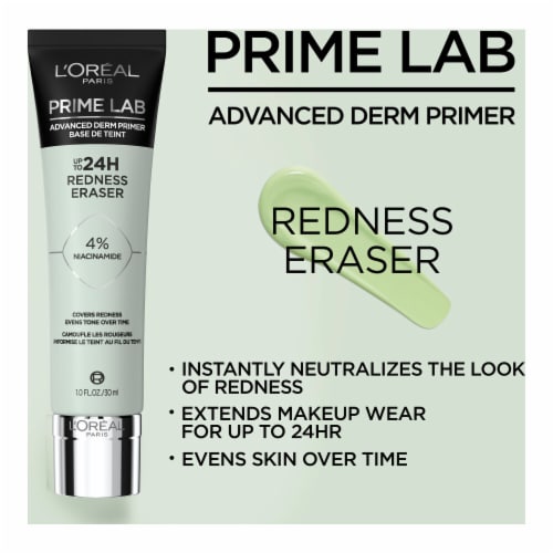 L'Oreal Paris Prime Lab Primer Redness Eraser Perspective: left