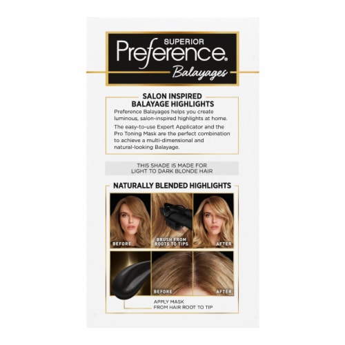 L'Oreal Paris Superior Preference Light To Dark Blonde Balayage At-Home Highlighting Perspective: left
