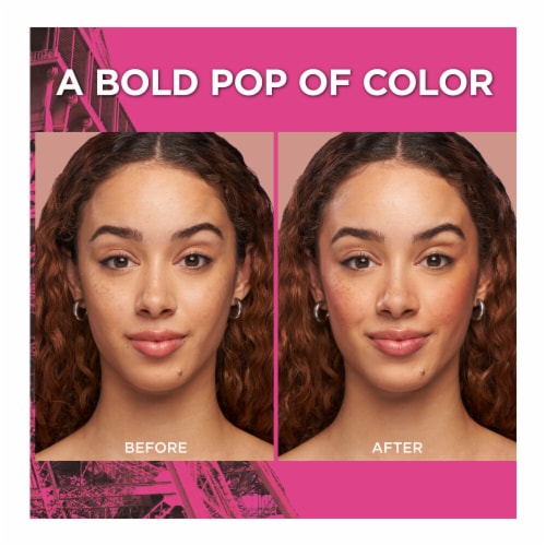 L'Oreal Paris Infallible Up to 24H Fresh Wear Soft Matte Blush Confident Pink Perspective: left