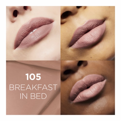 L'Oreal Paris Infallible Matte Resistance Liquid Lipstick 105 Breakfast in Bed Perspective: left