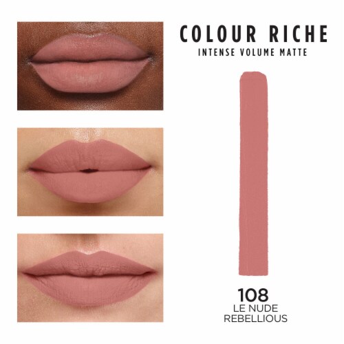 L'Oreal Paris Colour Riche Intense Volume Matte Lipstick 108 Le Nude Rebellious Perspective: left