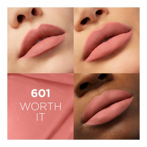 L'Oreal Paris Infallible Matte Resistance Liquid Lipstick 601 Worth It Perspective: left