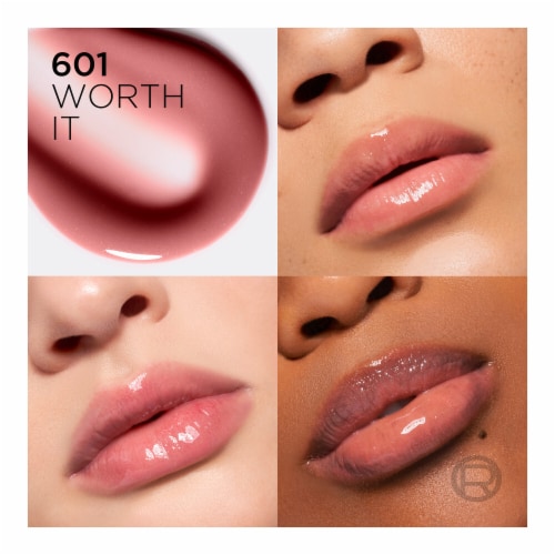 L'Oreal Paris Plump Ambition Lip Oil with Hyaluronic Acid 601 Worth It Perspective: left