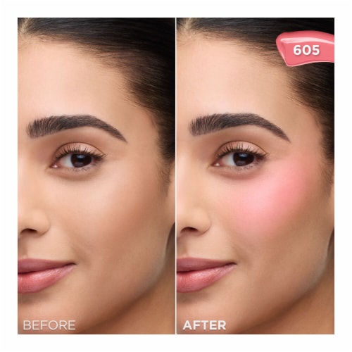 L'Oreal Paris Lumi Le Liquid Blush 605 Dewy Bright Pink Perspective: left