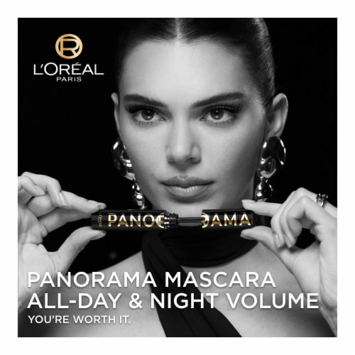 L'Oreal Paris Voluminous Panorama Mascara Washable 704 All Night Black Perspective: left
