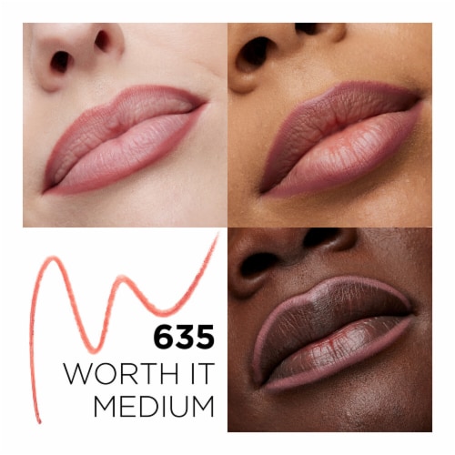 L'Oreal Paris Colour Riche Lip Liner 635 Worth It Medium Perspective: left