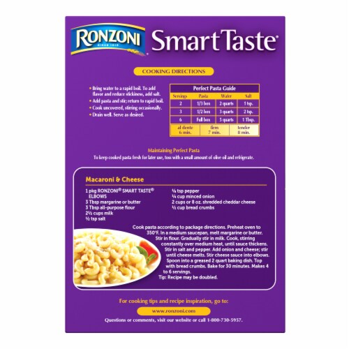 Ronzoni Smart Taste Elbows Pasta Perspective: left