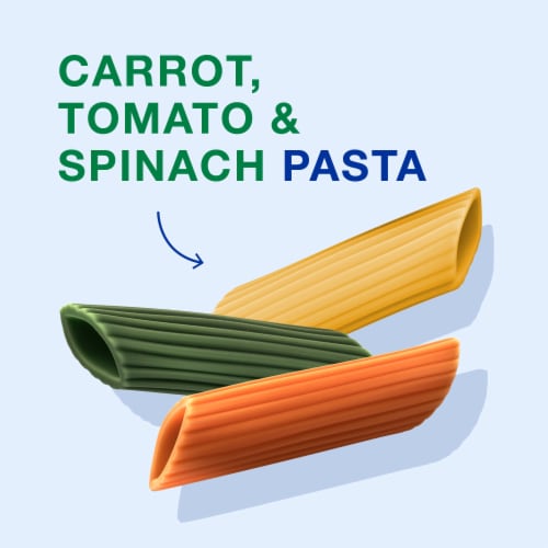 Ronzoni Garden Delight Non-GMO Penne Rigate Tricolor Pasta Perspective: left