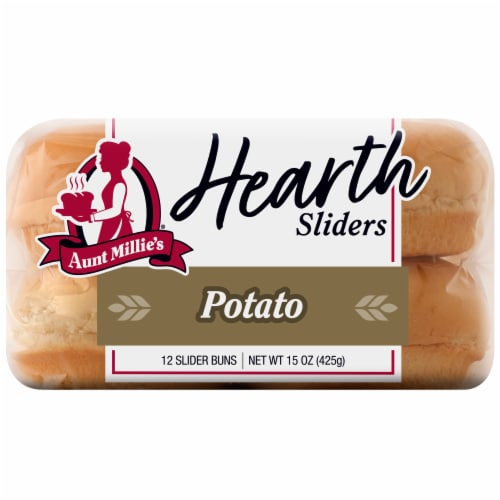 Aunt Millie's Hearth Potato Slider Buns Perspective: left