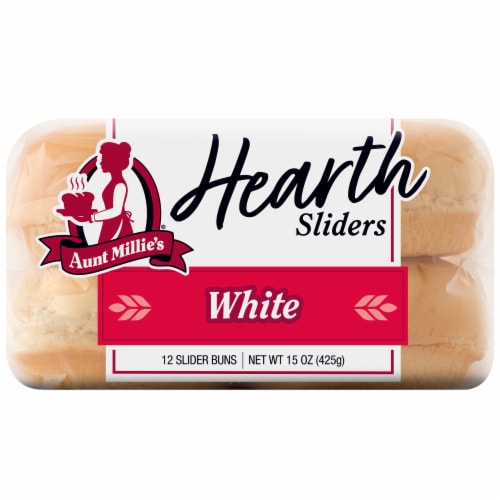 Aunt Millie's Hearth White Slider Buns Perspective: left